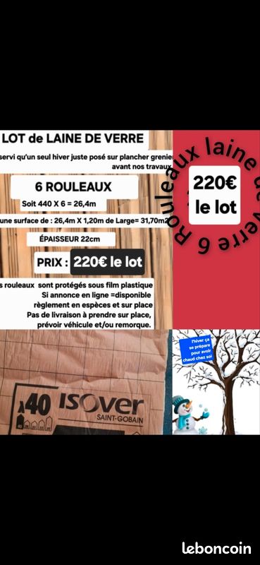 Lot laine de verre (image 3)
