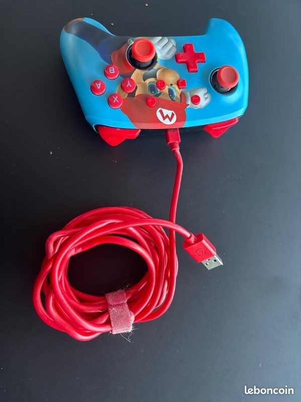 Manette pro Mario switch filaire Power À (image 2)
