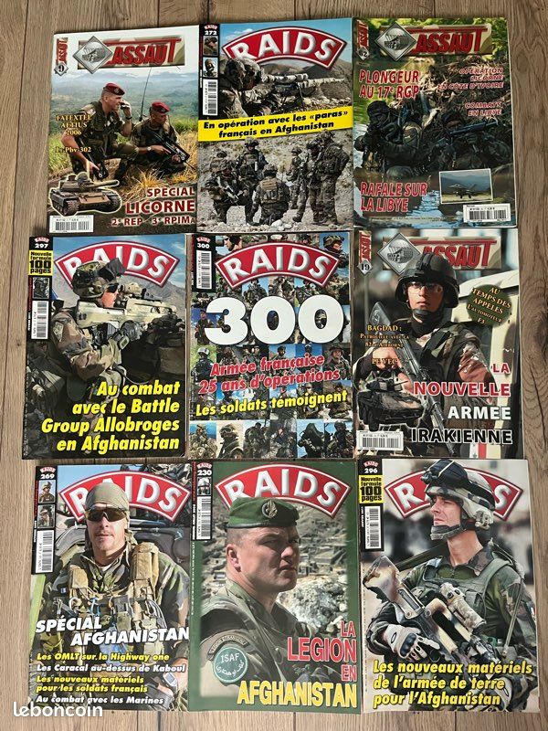 Lot magazines Afghanistan raids assaut (image 1)