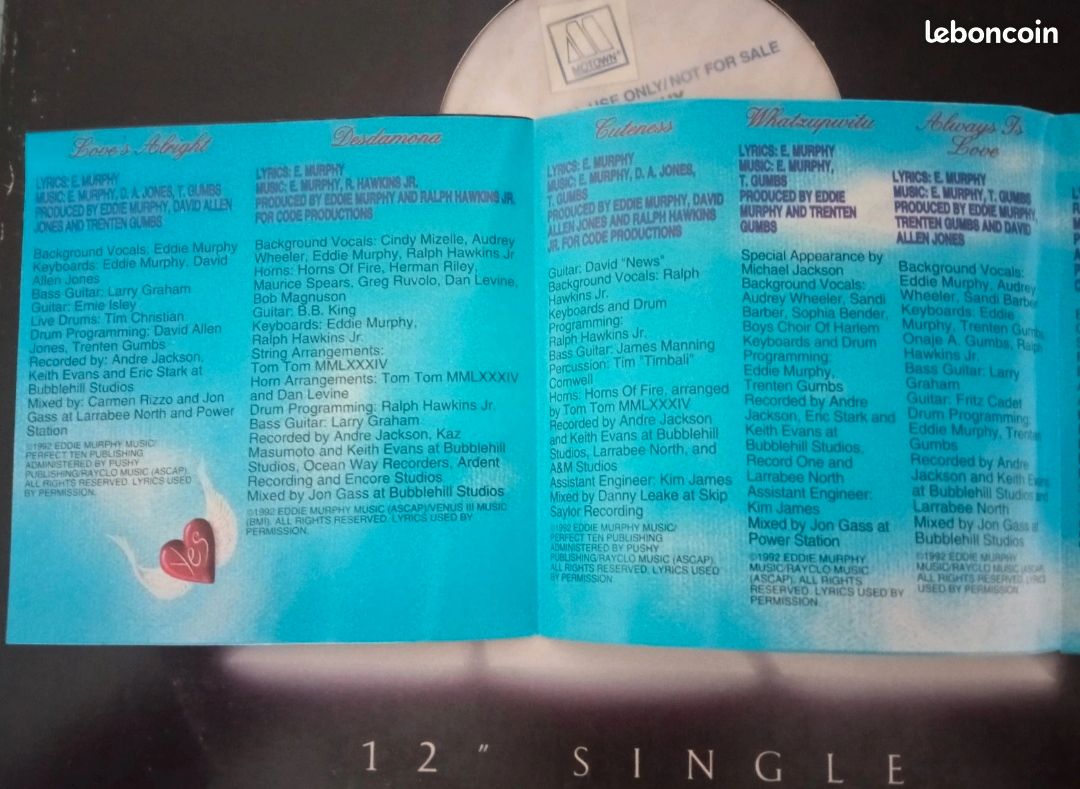 Album Eddie Murphy CD love's alright (image 7)