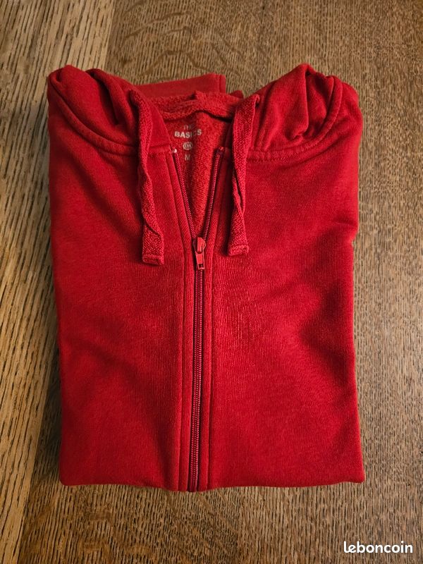 Veste zippé rouge C&A (image 1)