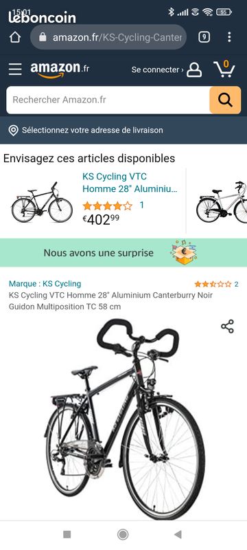 Vend vélo vtc état neuf (image 2)