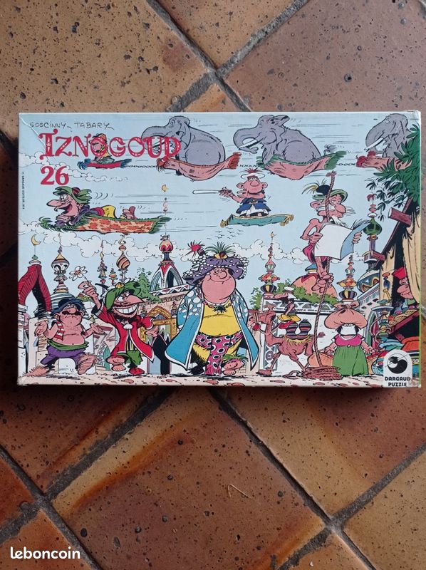 Albert Uderzo Astérix et Césarion Ravensburger Puzzle Celluloid Original Albert