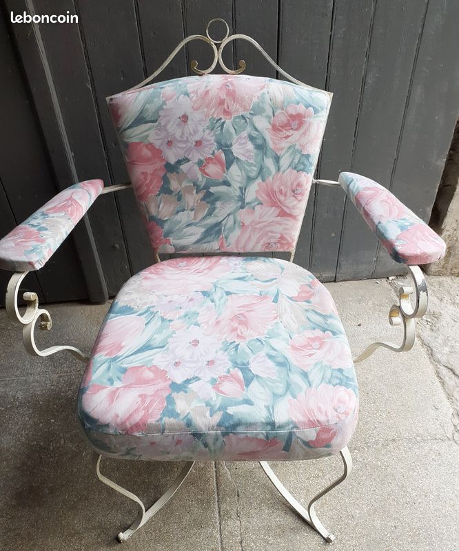 Fauteuil fer forgé (image 1)
