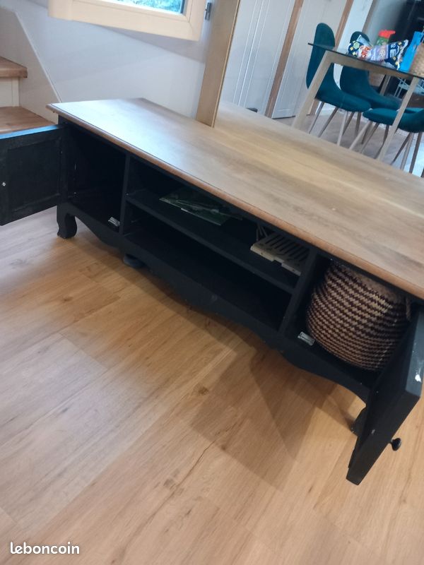 Meuble TV Buffet bas style industriel (image 2)