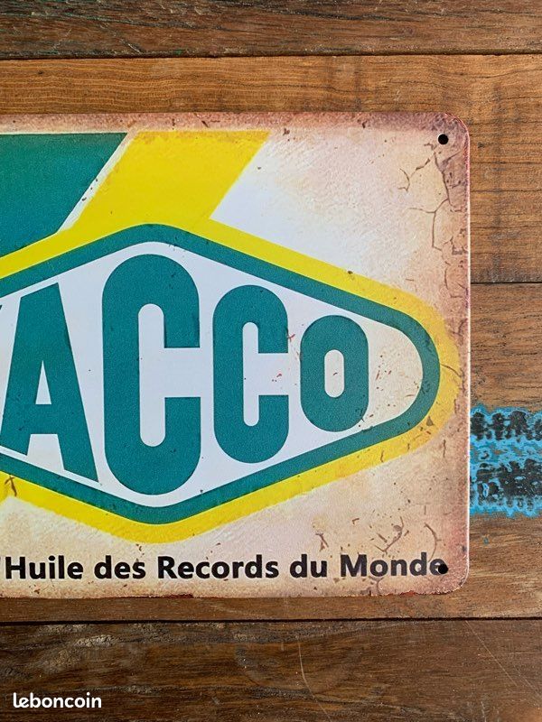 PLAQUE DECO HUILE YACCO VINTAGE