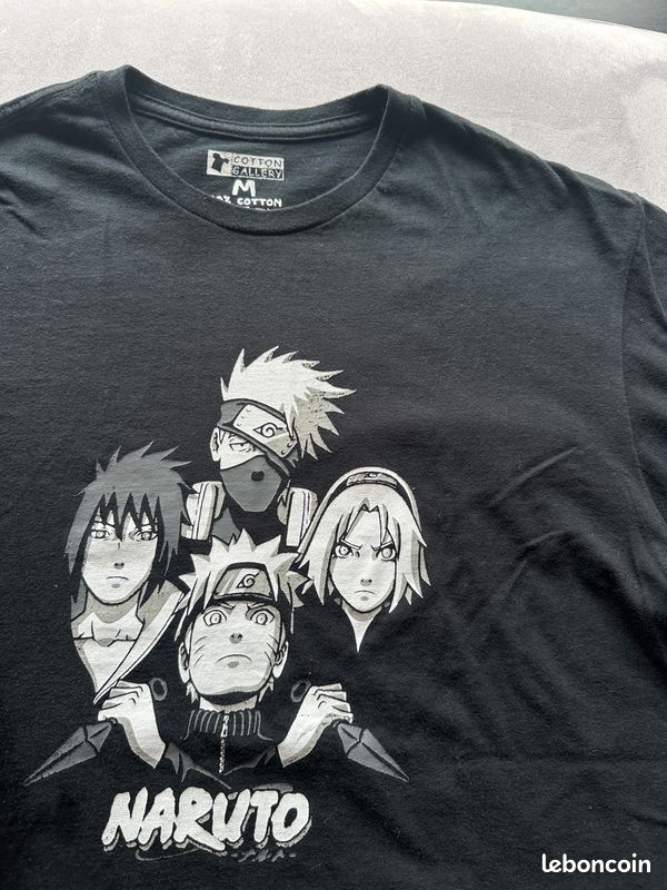 T-shirt Naruto Noir Taille M (image 4)
