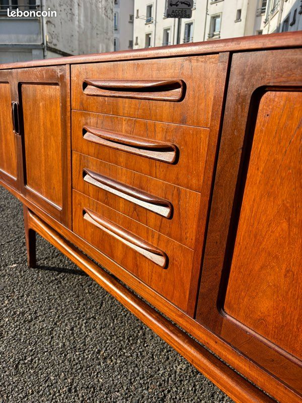 Ancienne grande enfilade scandinave teck vintage (image 5)