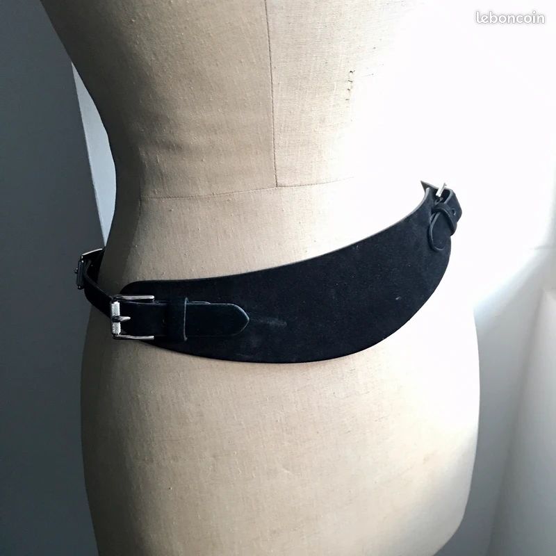 Ceinture Ralph Lauren Daim Noir chic - M (image 5)