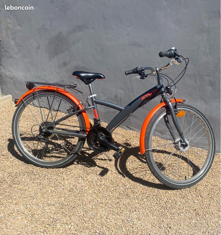 Bicycle Velo Decathlon 24 Pouces Noir Btwin Velo Vtc Velo Noir