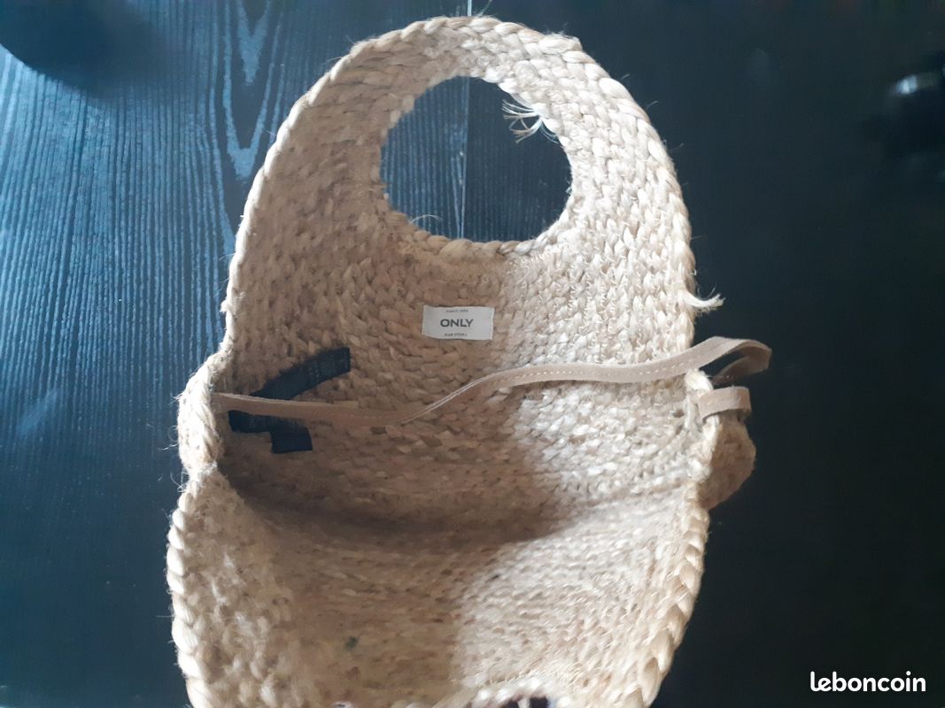 Sac à main ONLY en jute (image 3)