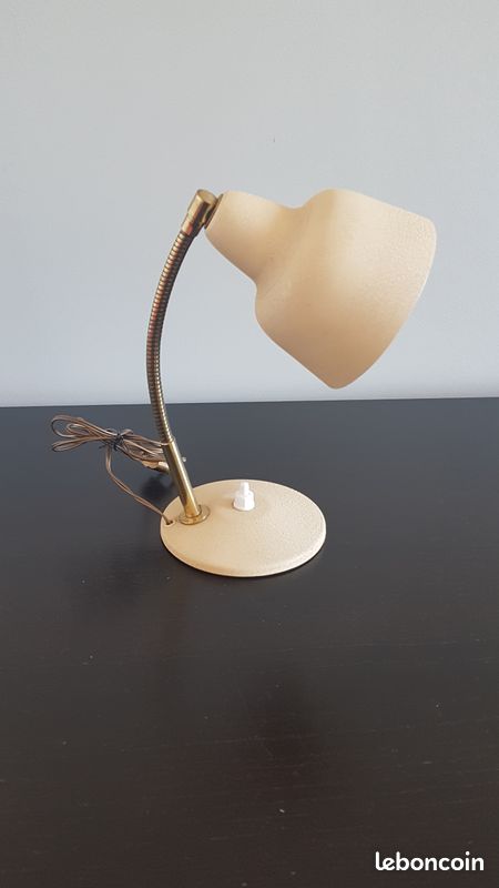 Petite lampe beige vintage (image 10)