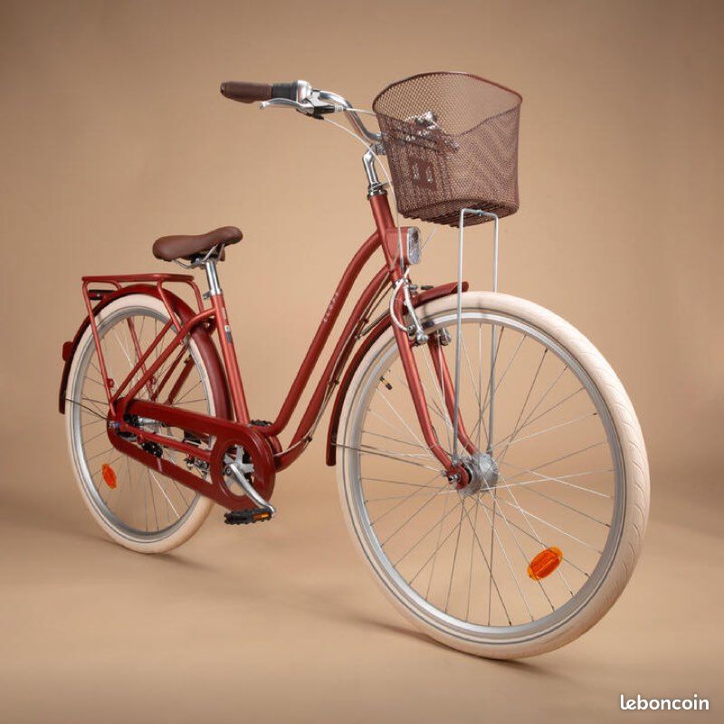 Vélo btwin occasion elops 520 rouge (image 1)
