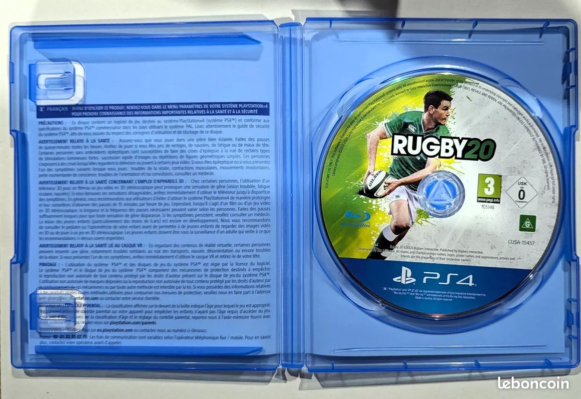 Rugby 20 PS4 – Jeu Complet En Français, état Bon, Occasion