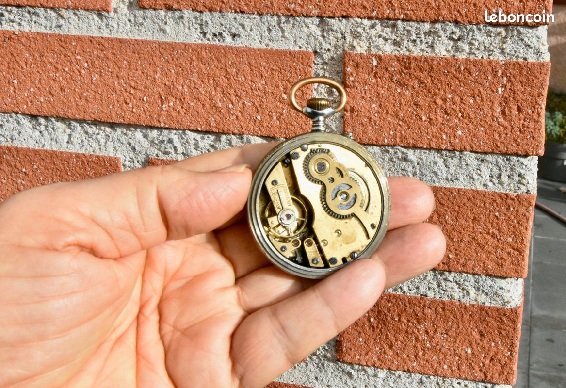 Montre Gousset Ancienne Régulateur - Mécanique à Remontage Manuel, Origine France, Occasion Très Bon état