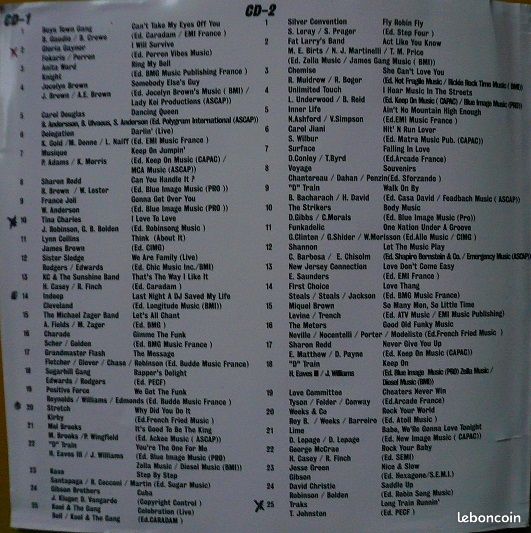 Coffret 4 CD Méga Disco Funk Gold (C479) (image 5)