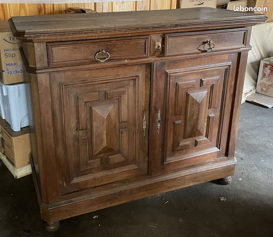 Buffet 2 portes noyer 1900 (image 1)