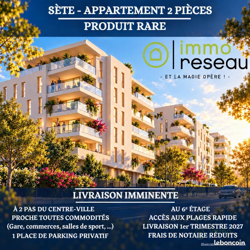 Appartement 2 pièces 49 m² · à Sète · 49 m² · 239 000 €