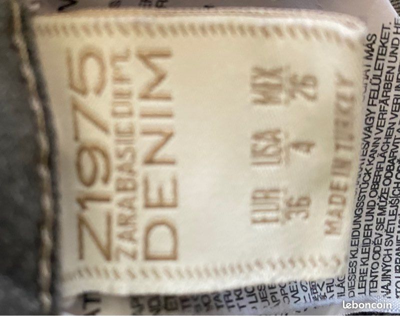 Jean gris Zara taille 36 (image 3)