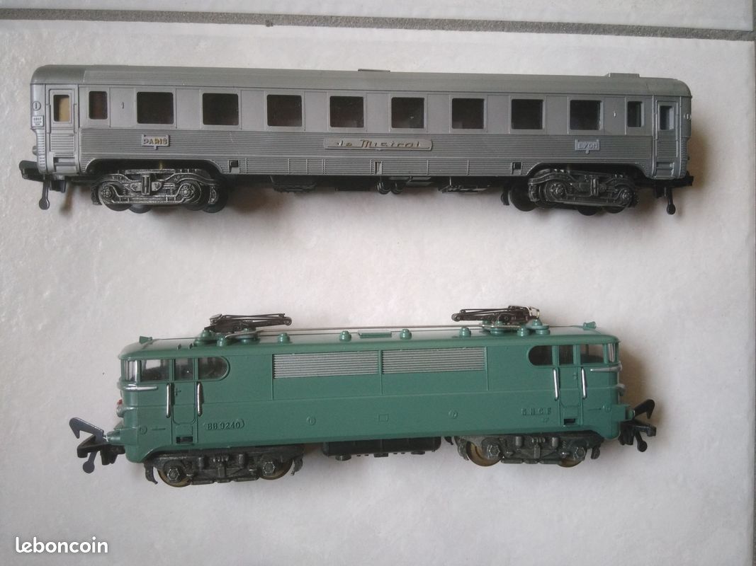 Train Miniature Ancien GéGé – Le Mistral BB-9240 – Années 1960 – Pièce Rare