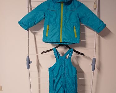 Ensemble veste et pantalon de ski ans poco piano bleus Sport