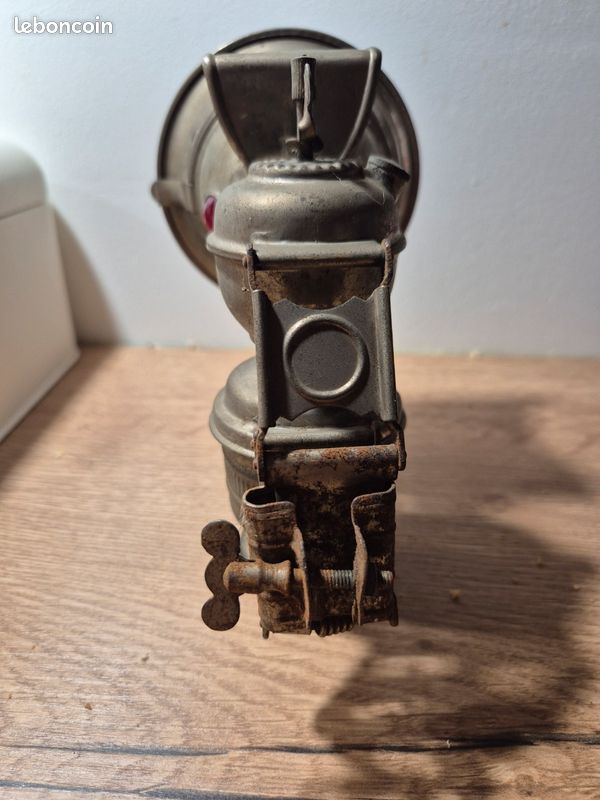 Phare Vélo / Moto Ancien – Luxor – Carbure / Acétylène – Occasion – Vintage