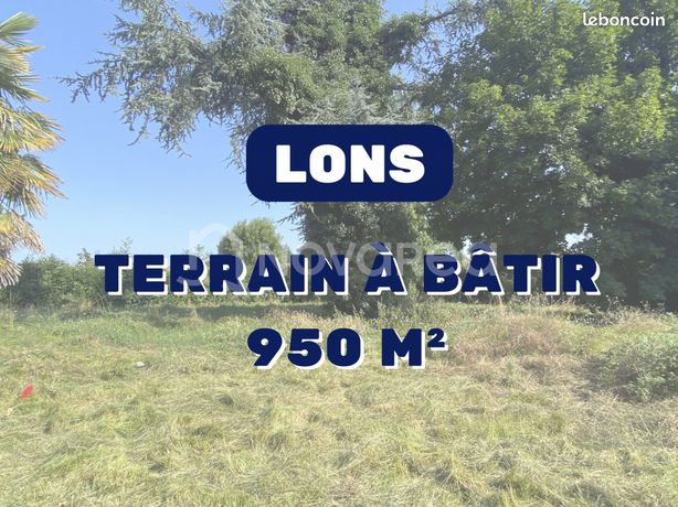 Terrain 950 m² Lons