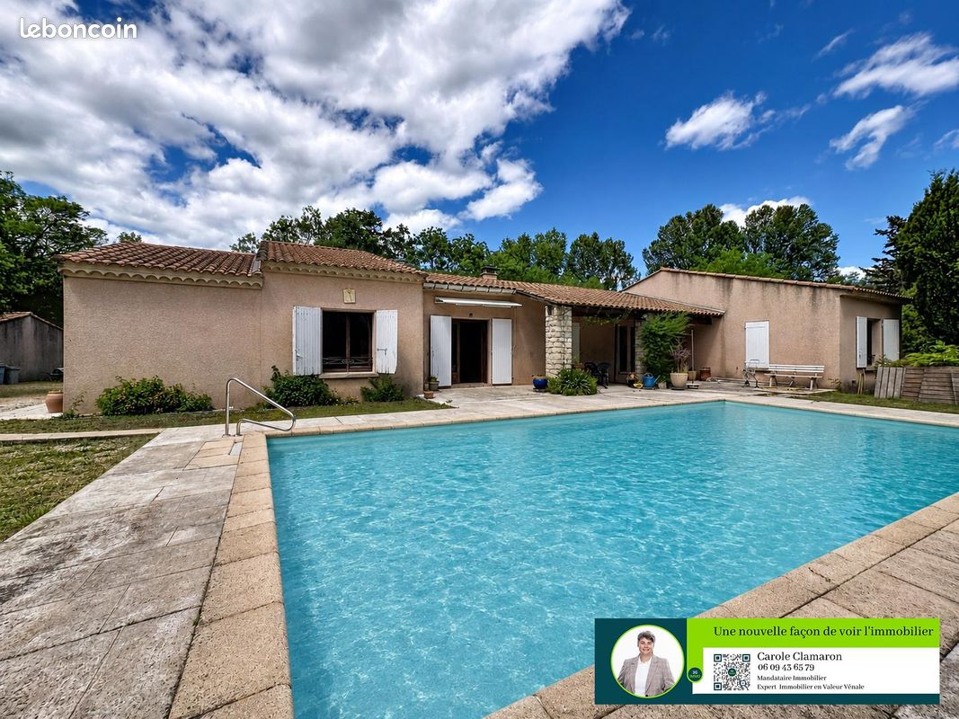 Vente | Maison T4 | 5p | 3ch | 165 m² | Saint-Mamert-du-Gard | Grand terrain | Terrasse · Jardin. Piscine (image 2)
