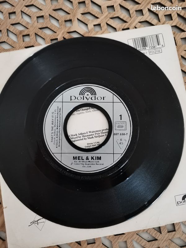 Vinyle 45 T Mel & Kim That's the way it 1988 (image 3)