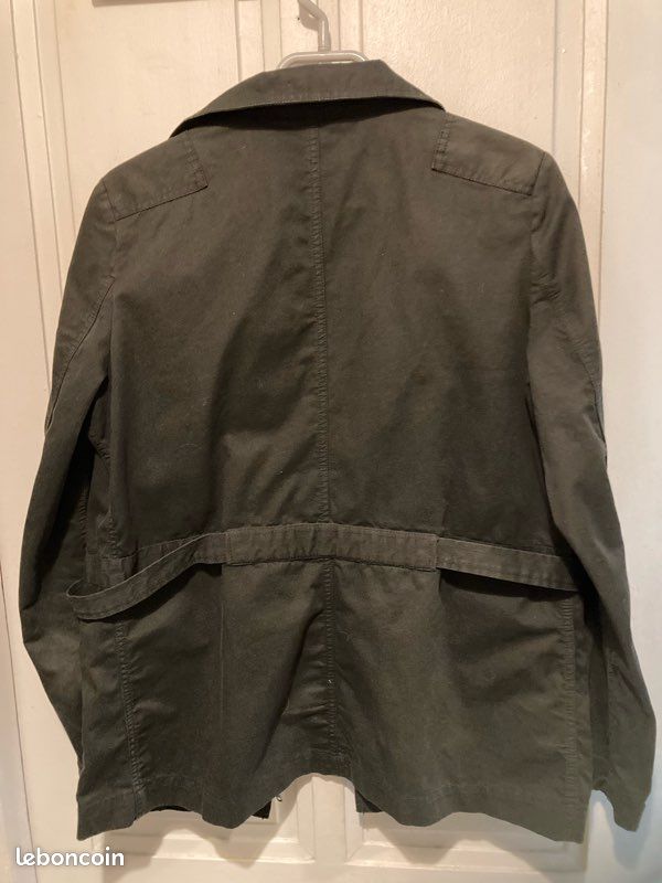 Veste Noire COMPTOIR DES COTONNIERS Taille 42 - Bombers Classique En Coton - Occasion En Très Bon état