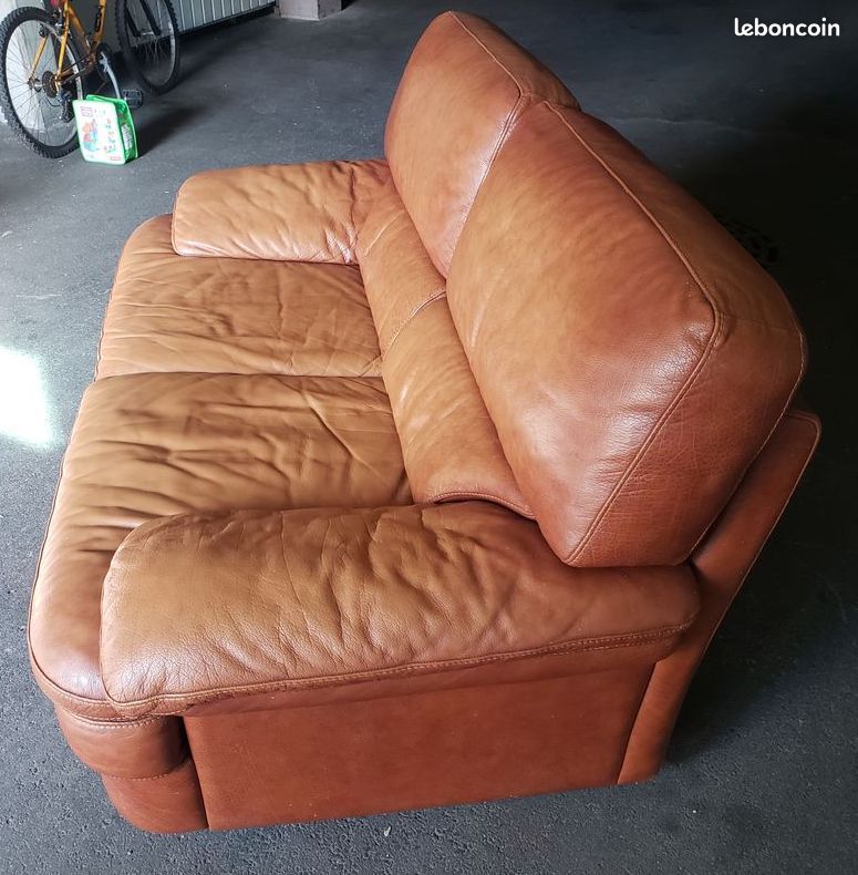 Vends canapé cuir 2 personnes (image 3)
