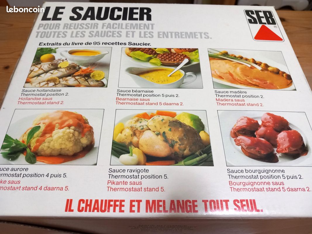 Saucier électronique SEB comme Neuf avec copie du livre de