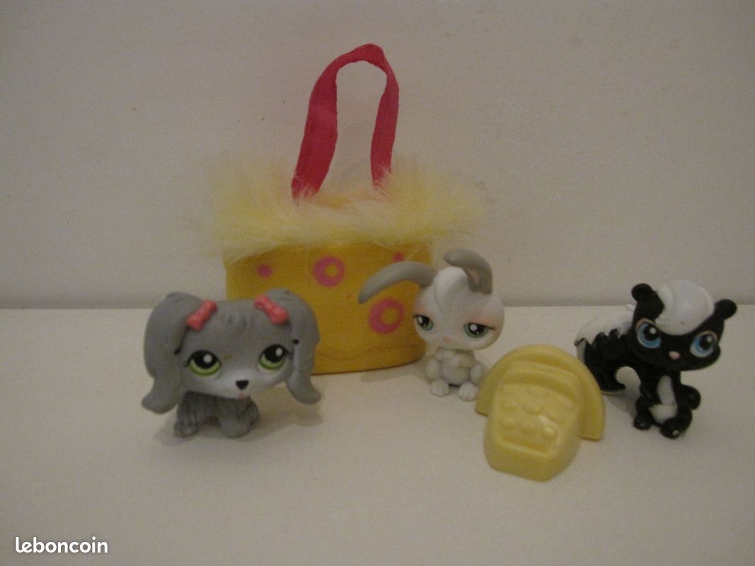 Lot Petshop chien lapin moufette (image 1)