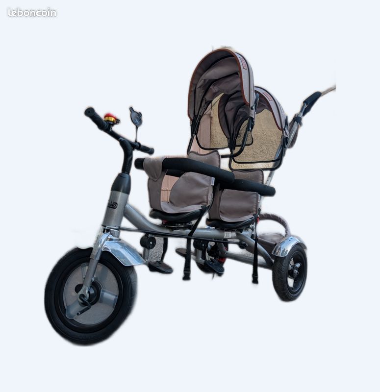 Tricycle double jumeau Équipement bébé