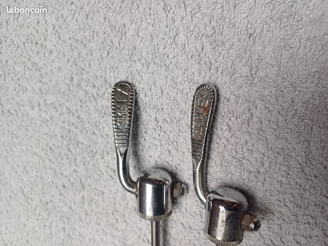 Paire de blocages Rapide Tangente QR-SS - Axes Acier Inox / Paire