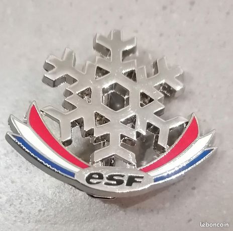 Insigne Broche Médaille de Ski ESF BLANCHOT Brevet Niveau test enfant lapin