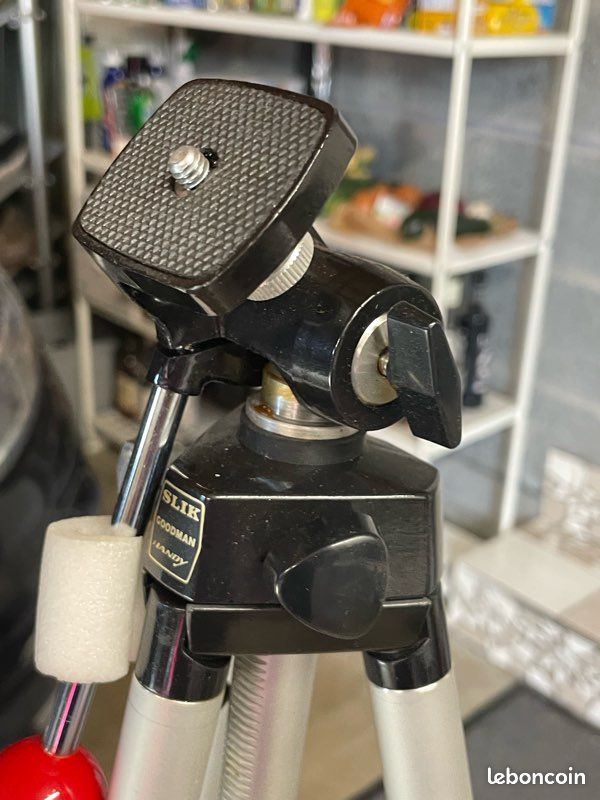 Trépied Sunset LW-1000 – Vintage Argent Et Noir – Boîte D'origine