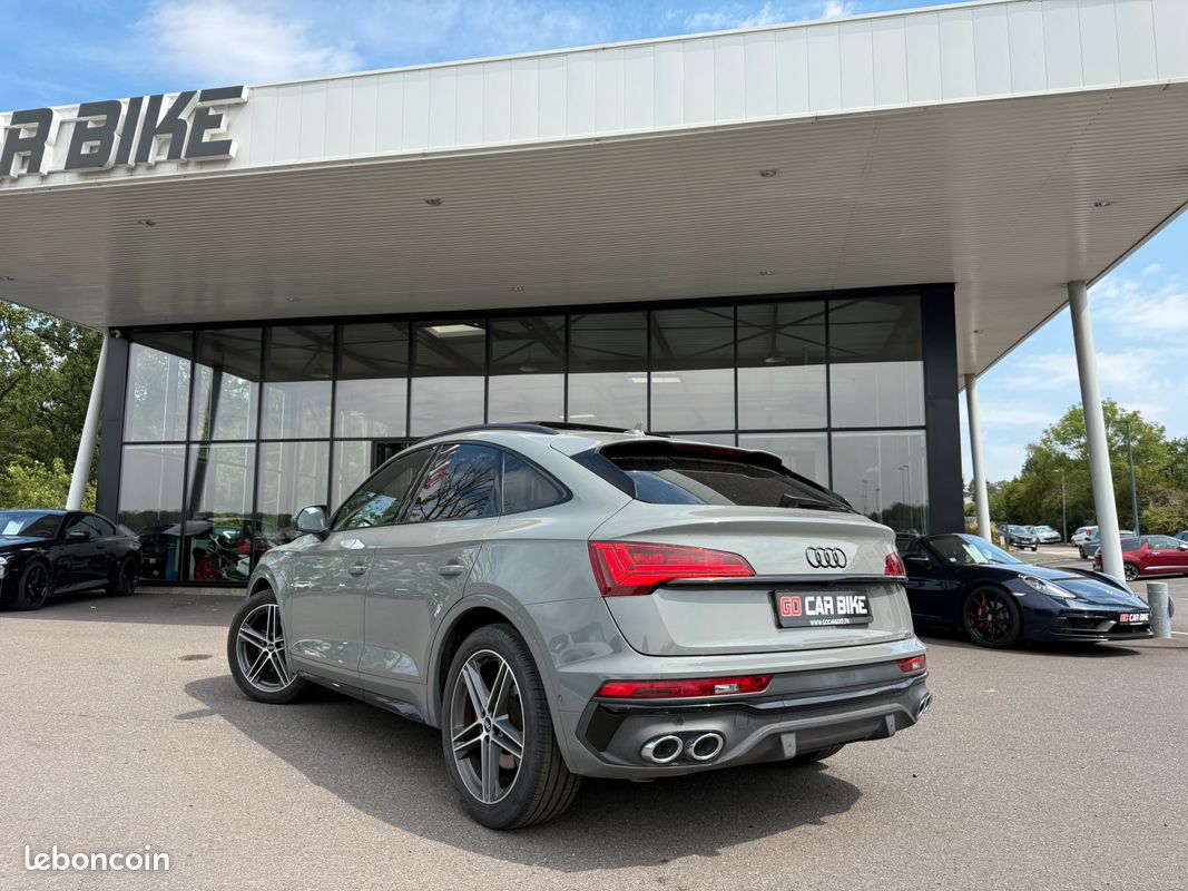 Audi SQ5 Sportback Nardo 3.0 TDI Quattro 341ch Première main Malus payé Garantie 6 ans Suivi Audi Suspension pilotée Attelage Toit ouvrant 839/mois (image 2)