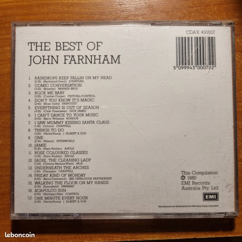 John Farnham – The Best Of - CD (image 3)