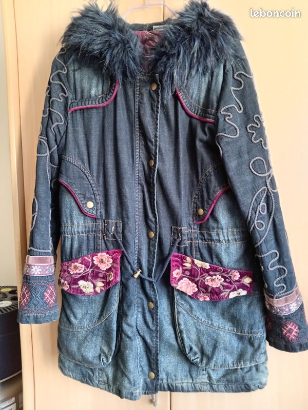 Magnifique manteau en jean Desigual (image 1)