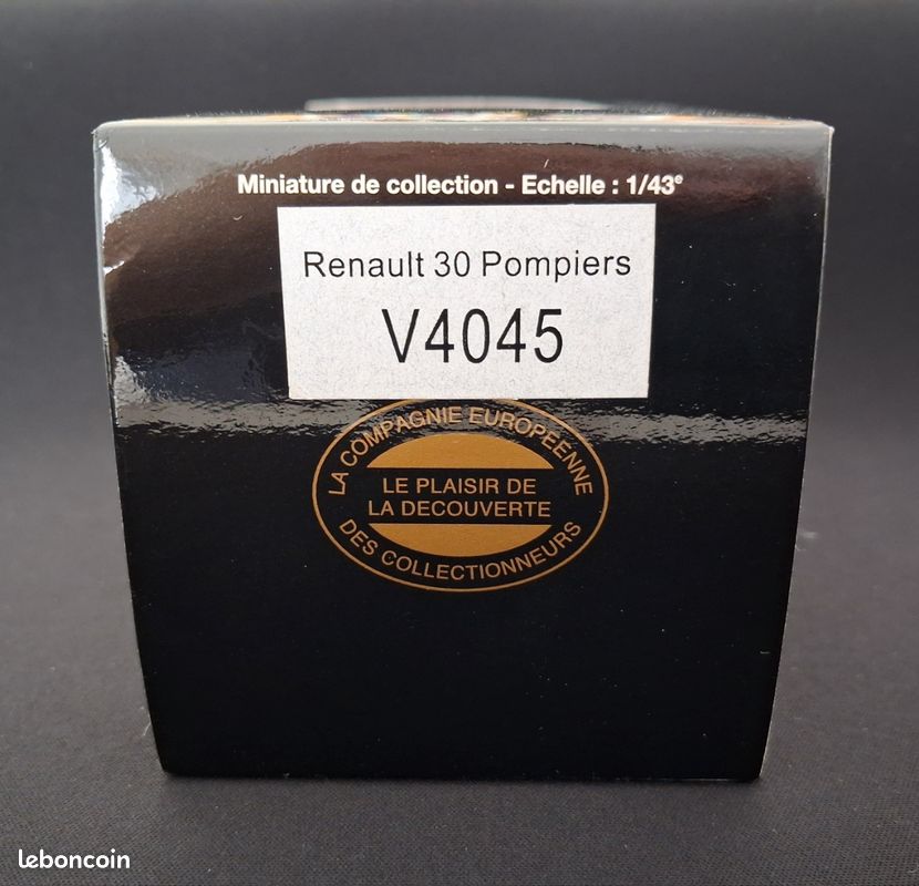 Miniature Norev SB 1/43 – Renault 30 Pompiers Morbihan – Modifié