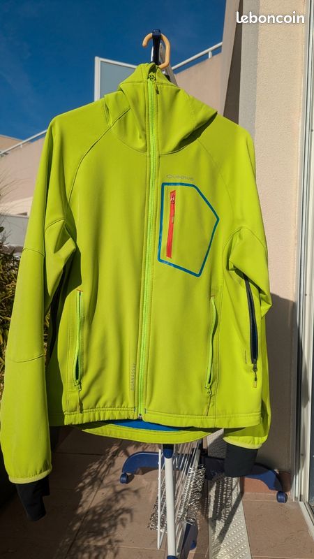 Veste Coupe-vent Eddie Bauer Jaune/vert – Femme XS – Avec Poches – Très Bon état
