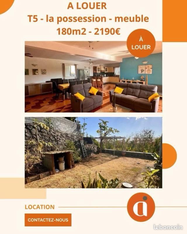 Maison 5 pièces 140 m² · à La Possession · 140 m² · 2 190 €/mois