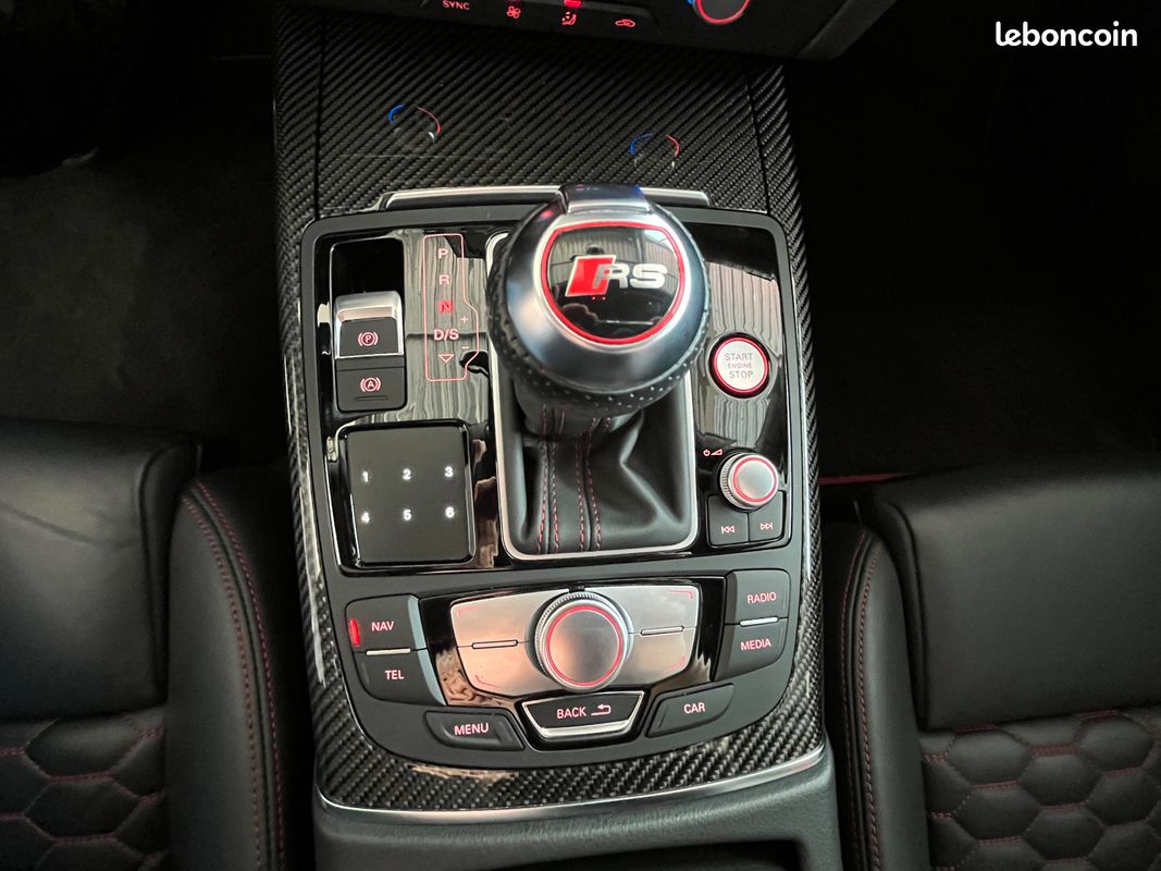 Audi rs6 4,0 v8 560 quattro bva8 pack audi exclusif gps magnetic ride camera keyless regulateur audi matrix led hifi bose echappement sport jantes 21 drive select siege recaro rs carbon excellent etat (image 8)