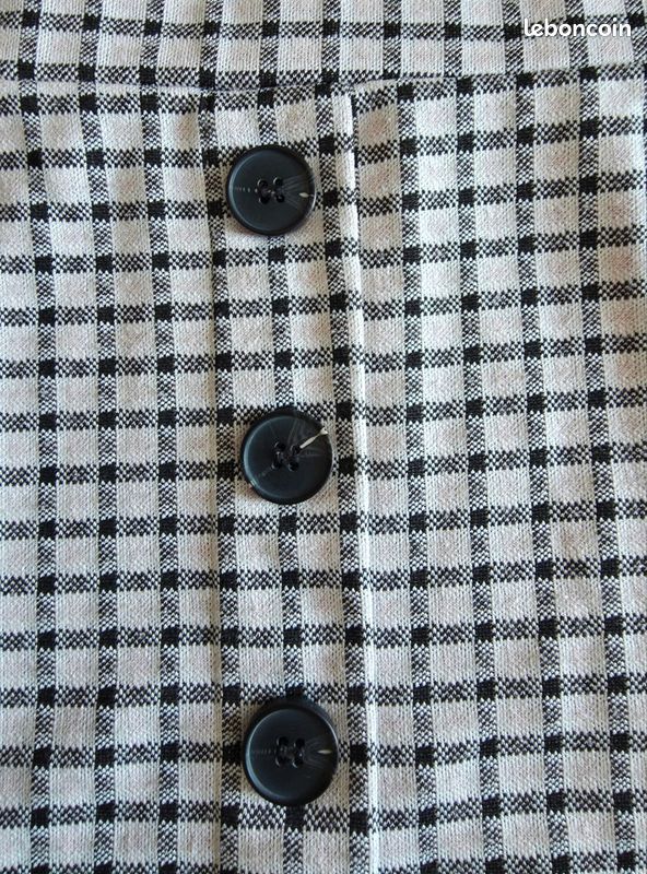 Jupe Courte À Carreaux Tally Weijl Taille S 36 Style Rose Et Noir (image 4)
