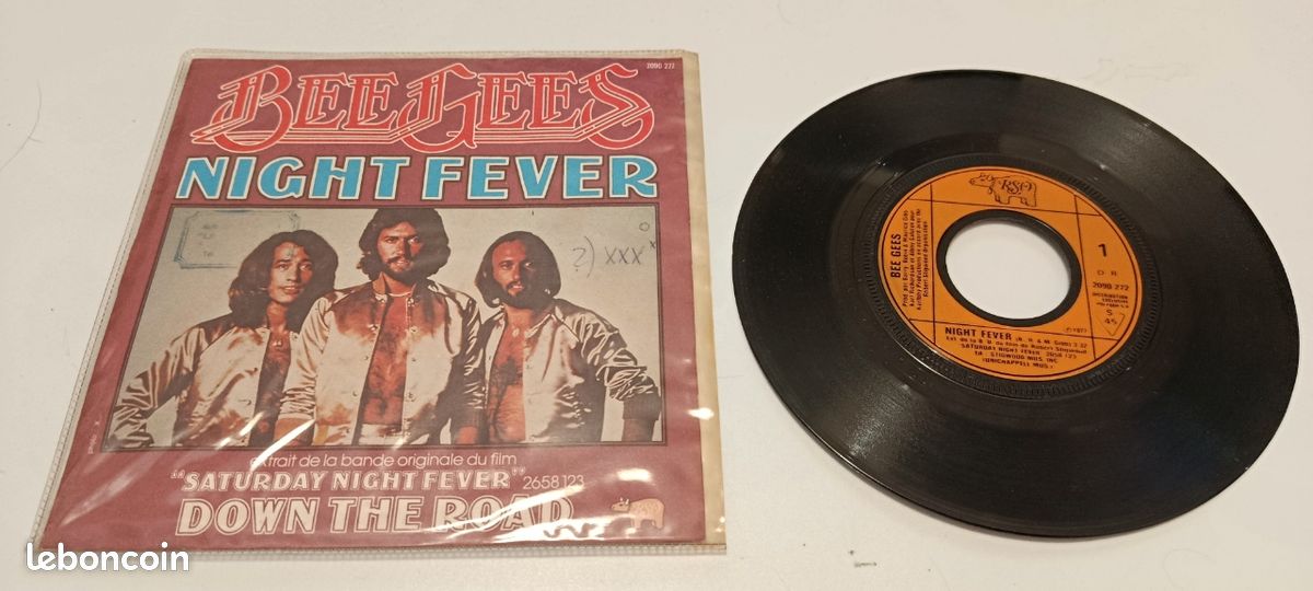 Vinyle 45 t Bee Gees Night fever (image 1)