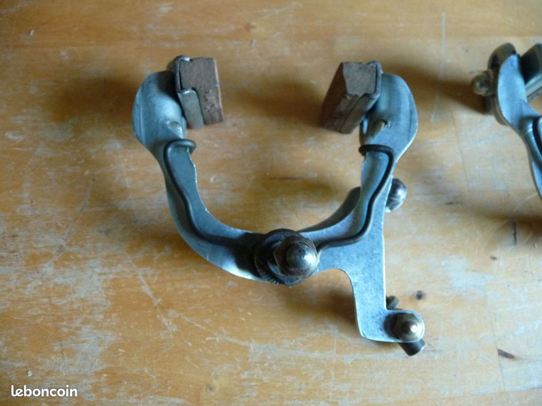 Jeu De Freins Vintage LYTALOY Années 1940 - Étriers Et Leviers Argent - Vélo Route
