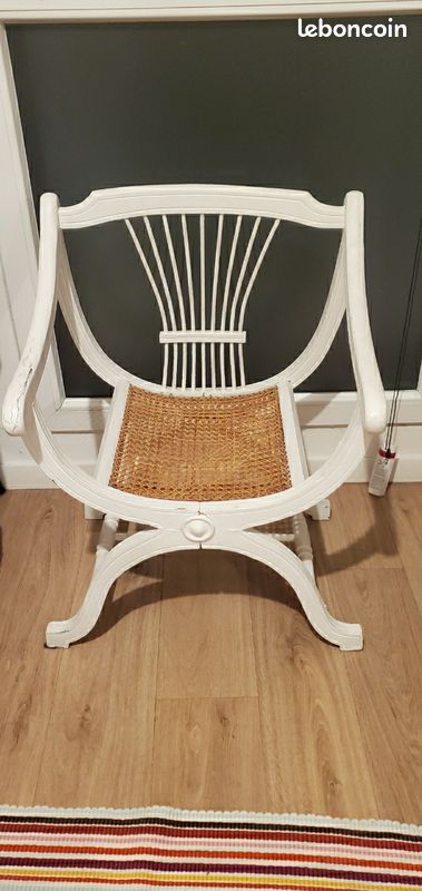 Fauteuil dagobert blanc (image 1)