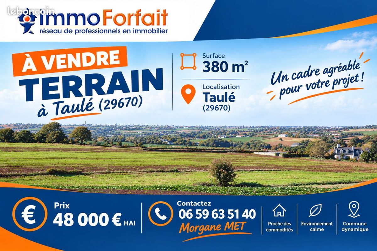 Terrain 380 m² · à Taulé · 380 m² · 48 000 €
