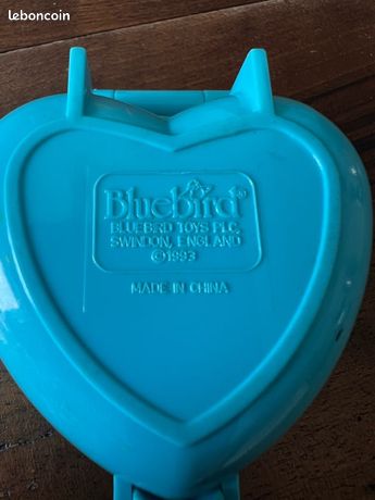 Polly Pocket Vintage 1993 - Coeur bleu Pretty panda / Jolis pandas - Collection